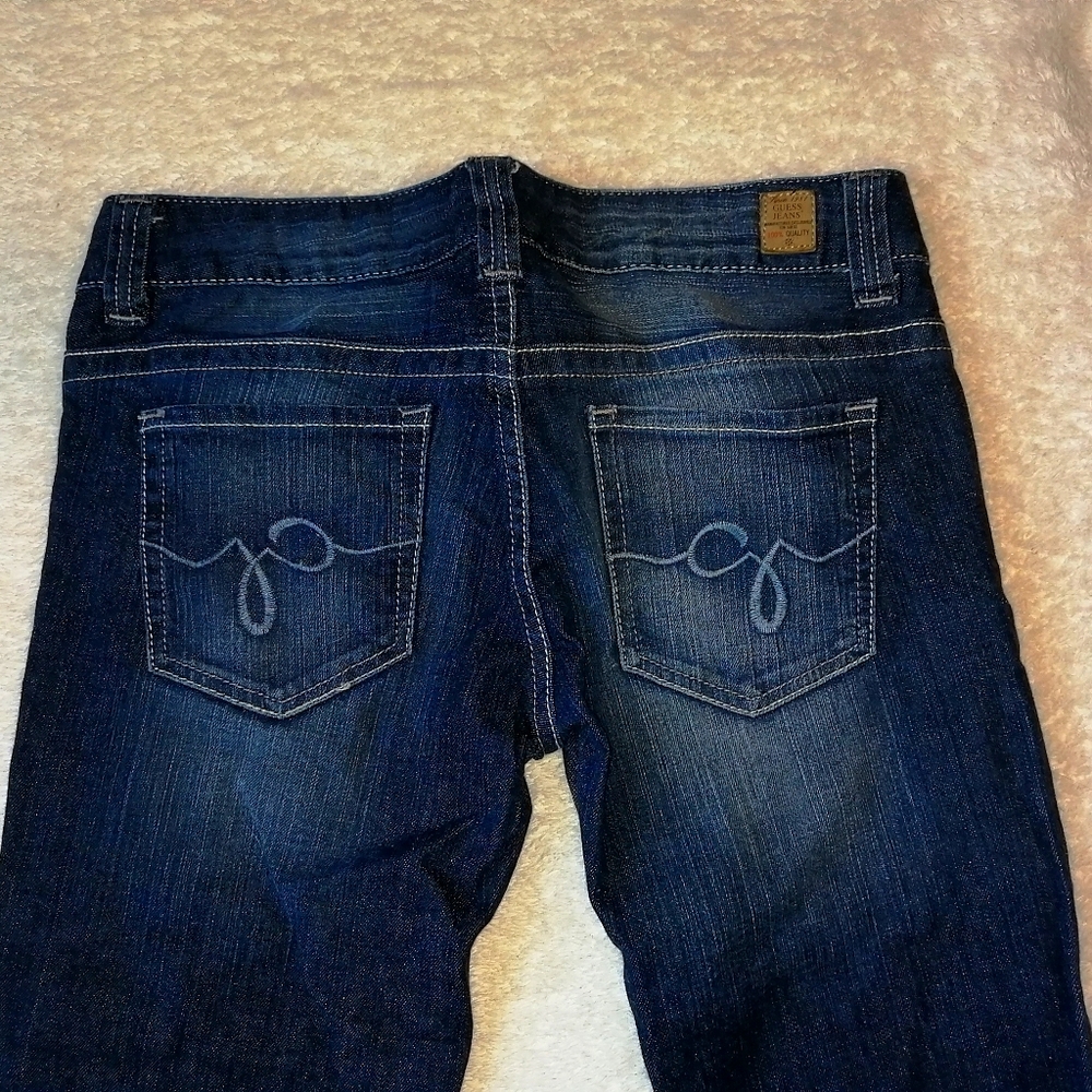 Guess, size 28, dark blue jeans